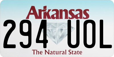 AR license plate 294UOL
