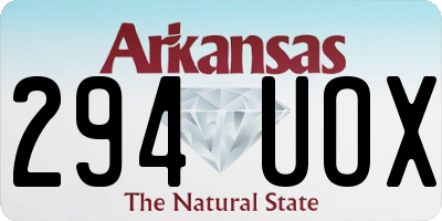 AR license plate 294UOX