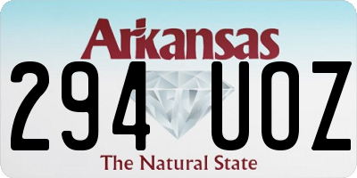 AR license plate 294UOZ