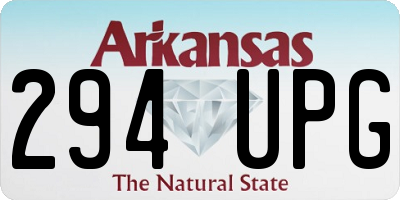 AR license plate 294UPG