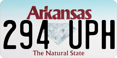 AR license plate 294UPH