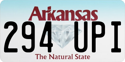 AR license plate 294UPI
