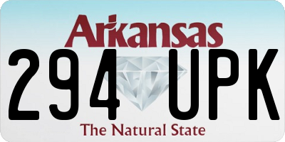 AR license plate 294UPK