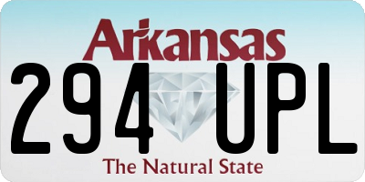 AR license plate 294UPL
