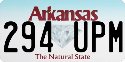 AR license plate 294UPM