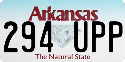 AR license plate 294UPP