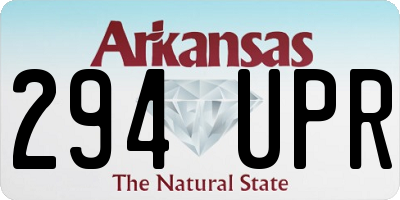 AR license plate 294UPR