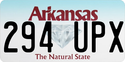 AR license plate 294UPX