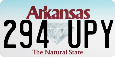 AR license plate 294UPY
