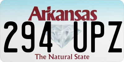 AR license plate 294UPZ