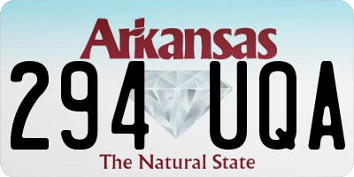 AR license plate 294UQA