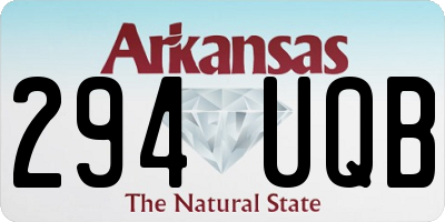 AR license plate 294UQB