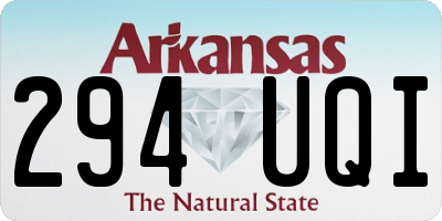 AR license plate 294UQI