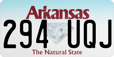 AR license plate 294UQJ