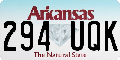 AR license plate 294UQK