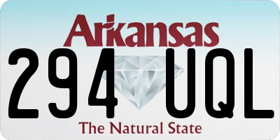 AR license plate 294UQL