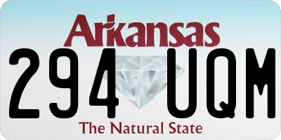 AR license plate 294UQM