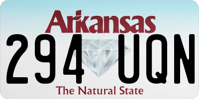 AR license plate 294UQN