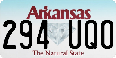 AR license plate 294UQO