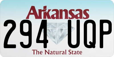 AR license plate 294UQP
