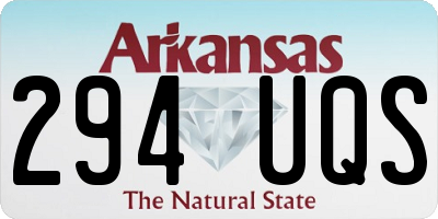 AR license plate 294UQS