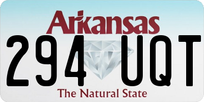 AR license plate 294UQT