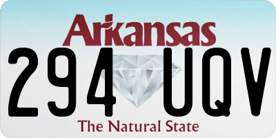 AR license plate 294UQV