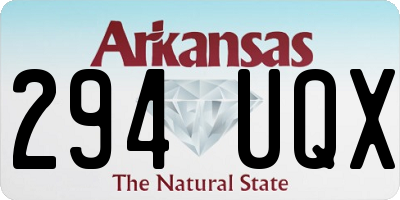 AR license plate 294UQX