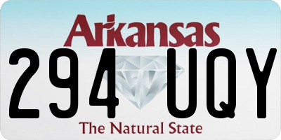 AR license plate 294UQY
