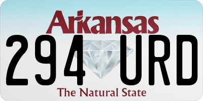 AR license plate 294URD