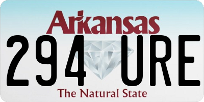 AR license plate 294URE
