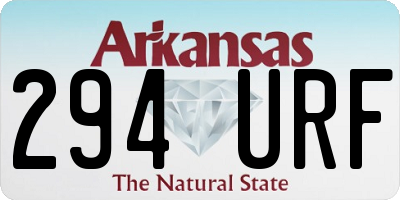 AR license plate 294URF