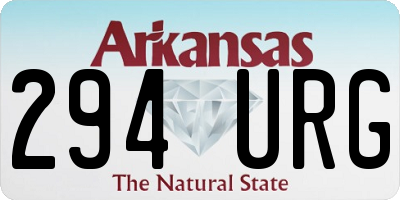 AR license plate 294URG