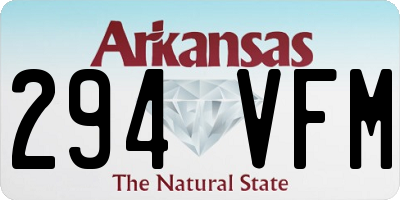 AR license plate 294VFM