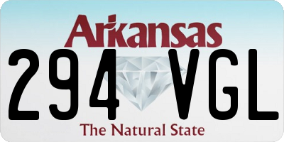 AR license plate 294VGL