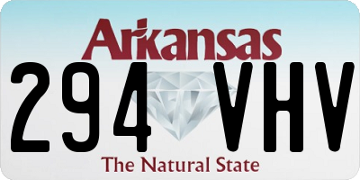 AR license plate 294VHV