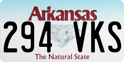 AR license plate 294VKS