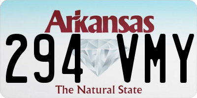 AR license plate 294VMY