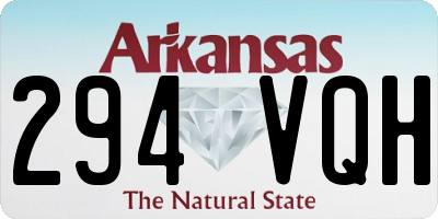 AR license plate 294VQH