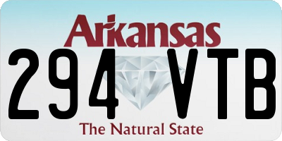 AR license plate 294VTB