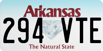 AR license plate 294VTE