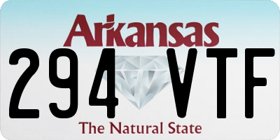 AR license plate 294VTF