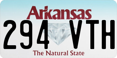 AR license plate 294VTH