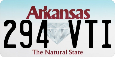 AR license plate 294VTI
