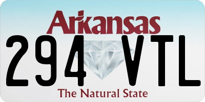 AR license plate 294VTL