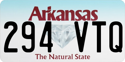 AR license plate 294VTQ