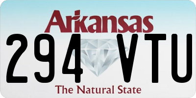 AR license plate 294VTU