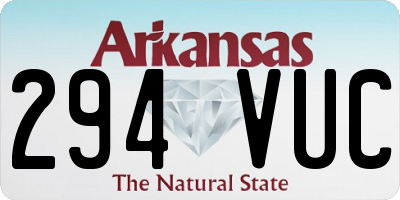 AR license plate 294VUC