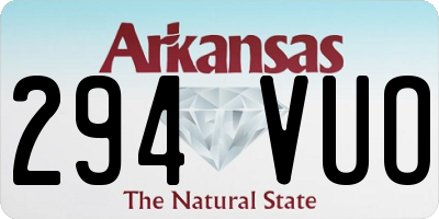 AR license plate 294VUO