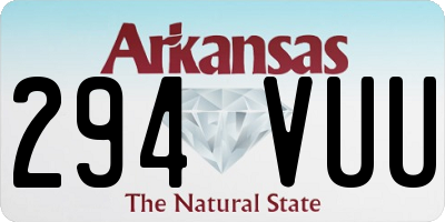 AR license plate 294VUU
